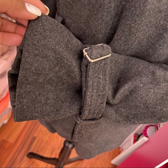 Gray Pea Coat - Picture 3 of 4